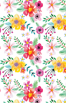 Rolgordijn voor het raam Geschilderde bloemen