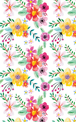 Rolgordijn voor het raam Geschilderde bloemen