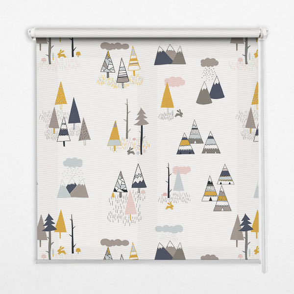 Rolgordijn voor het raam Seizoenen