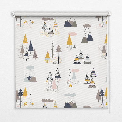 Rolgordijn voor het raam Seizoenen