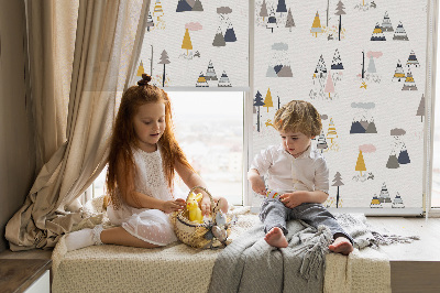 Rolgordijn voor het raam Seizoenen