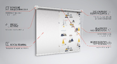 Rolgordijn voor het raam Seizoenen