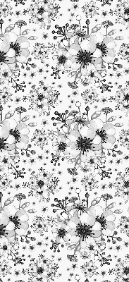 Rolgordijn verduisterend Getekende bloem