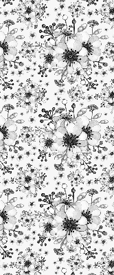 Rolgordijn verduisterend Getekende bloem