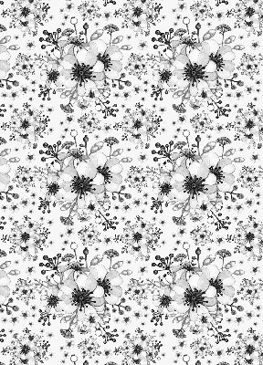 Rolgordijn verduisterend Getekende bloem