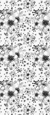 Rolgordijn verduisterend Getekende bloem