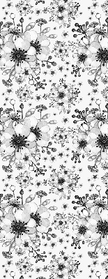 Rolgordijn verduisterend Getekende bloem