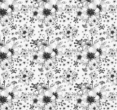 Rolgordijn verduisterend Getekende bloem