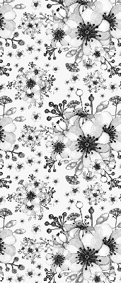 Rolgordijn verduisterend Getekende bloem