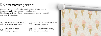 Rolgordijn voor het raam Ijsje