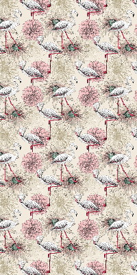 Rolgordijn verduisterend Witte flamingo's