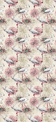 Rolgordijn verduisterend Witte flamingo's