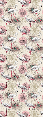 Rolgordijn verduisterend Witte flamingo's