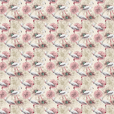 Rolgordijn verduisterend Witte flamingo's