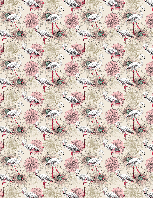 Rolgordijn verduisterend Witte flamingo's