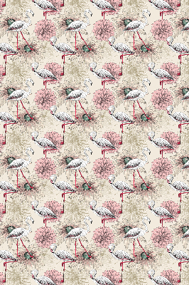 Rolgordijn verduisterend Witte flamingo's