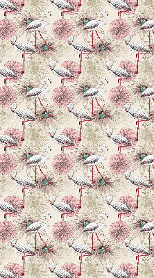 Rolgordijn verduisterend Witte flamingo's