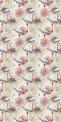 Rolgordijn verduisterend Witte flamingo's