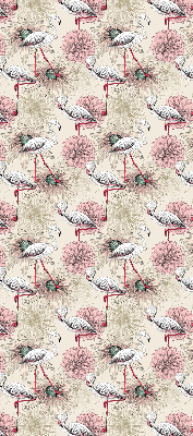 Rolgordijn verduisterend Witte flamingo's