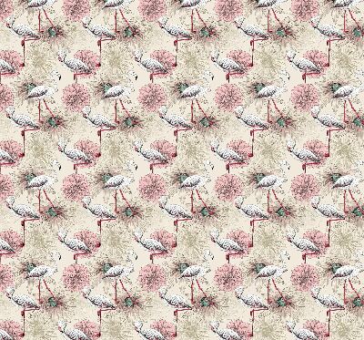 Rolgordijn verduisterend Witte flamingo's