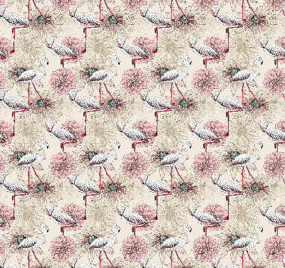 Rolgordijn verduisterend Witte flamingo's