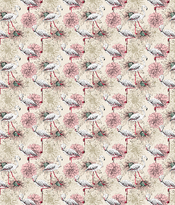 Rolgordijn verduisterend Witte flamingo's