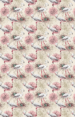 Rolgordijn verduisterend Witte flamingo's