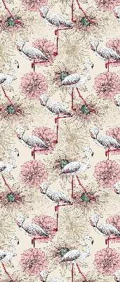 Rolgordijn verduisterend Witte flamingo's