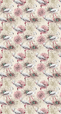 Rolgordijn verduisterend Witte flamingo's