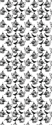 Rolgordijn voor het raam Zwarte raven