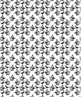 Rolgordijn voor het raam Zwarte raven