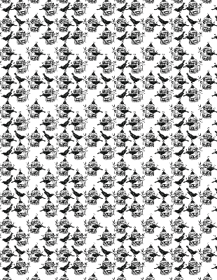 Rolgordijn voor het raam Zwarte raven