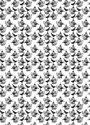 Rolgordijn voor het raam Zwarte raven