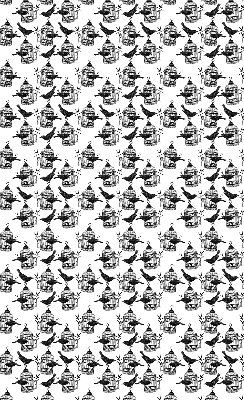 Rolgordijn voor het raam Zwarte raven