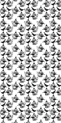 Rolgordijn voor het raam Zwarte raven