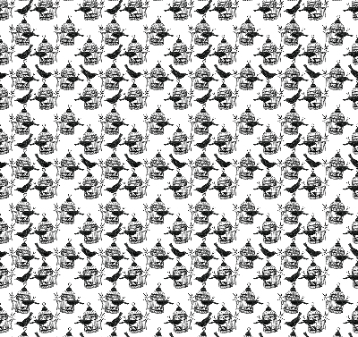 Rolgordijn voor het raam Zwarte raven