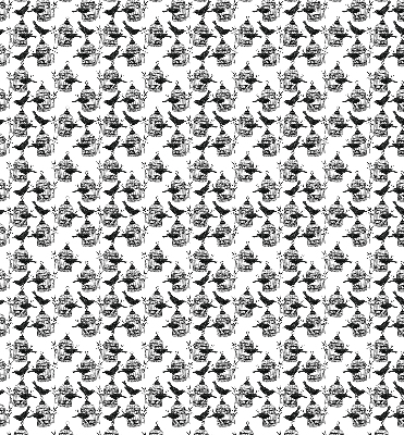 Rolgordijn voor het raam Zwarte raven