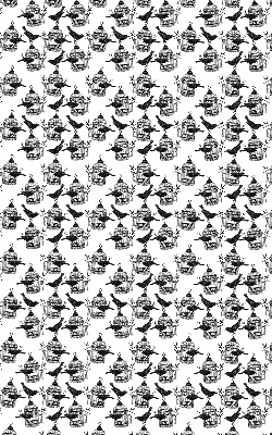 Rolgordijn voor het raam Zwarte raven