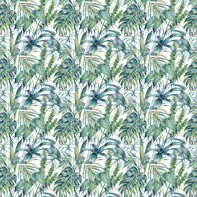 Rolgordijn voor het raam Tropische bladeren