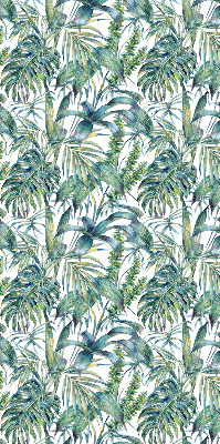 Rolgordijn voor het raam Tropische bladeren