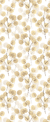 Rolgordijn voor het raam Gele takken