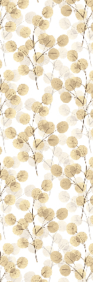 Rolgordijn voor het raam Gele takken