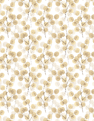 Rolgordijn voor het raam Gele takken