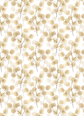 Rolgordijn voor het raam Gele takken