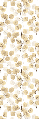 Rolgordijn voor het raam Gele takken