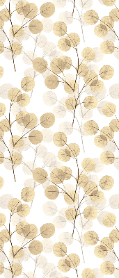 Rolgordijn voor het raam Gele takken