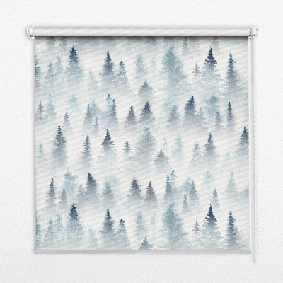 Rolgordijn verduisterend Bos in de mist