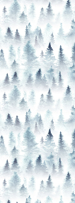 Rolgordijn verduisterend Bos in de mist