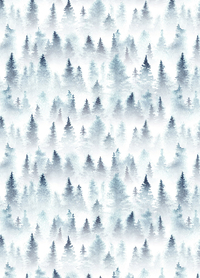 Rolgordijn verduisterend Bos in de mist