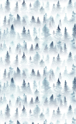 Rolgordijn verduisterend Bos in de mist